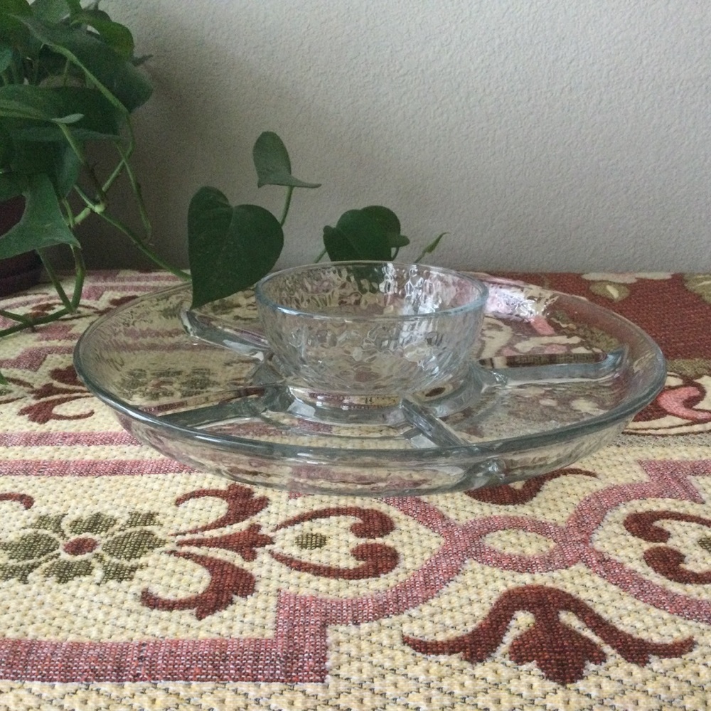 “Libbey Glass” for Chip & Dip serving set - Picture 8 of 9